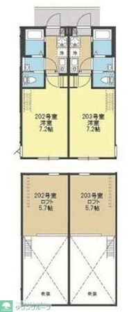 Stella中野島の物件間取画像